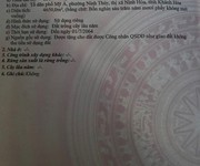 Chính chủ cho thuê đất phường ninh thuỷ - thị xã ninh hoà - khánh hoà