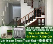 Bán nhà 2 tầng mặt tiền shr trung tâm trường thọ-thủ đức