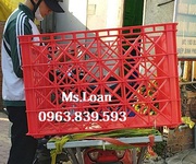 8 Sóng nhựa shipper giao hàng xe máy, sóng nhựa chở hàng, rổ nhựa công nghiệp.