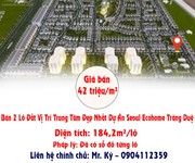 Bán 2 lô đất vị trí trung tâm đẹp nhất dự án seoul ecohome tràng duệ