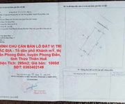 Chính chủ cần bán lô đất vị trí đắc địa - huyện phong điền, thừa thiên huế