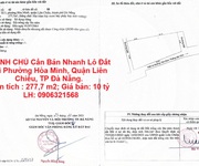 Chính chủ cần bán nhanh lô đất tại phường hòa minh, quận liên chiểu, tp đà nẵng.