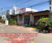 Đất đẹp   giá đầu tư - cần bán lô đất a13 kdc võ văn tần ở p. phú trinh, tp. phan thiết, bình thuận
