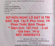 Sở hữu ngay lô đất vị trí đắc  địa  tại p. phú trinh, tp. phan thiết, bình thuận