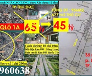 45. hot- 1000m2 đất mặt tiền q.lộ 1a - đối diện khu đh nông lâm , cách ga metro thủ đức chỉ 300m -