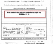 Nhà cũ hxh 294 xô viết nghệ tĩnh, phường 21 bình thạnh. diện tích 4,6x25m công nhận 110m2 giá 21 tỷ