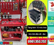 Xe đẩy 3 ngăn chuyên dùng để đồ nghề sửa chữa