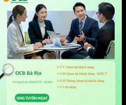 Tuyển dụng nhân viên / chuyên viên tín dụng ngân hàng phương đông ocb bà rịa