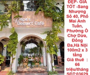 Mặt bằng đẹp- giá tốt -sang nhượng số 40, phố mai anh tuấn, phường ô chợ dừa, đống đa,hà nội