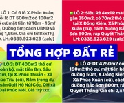Tổng hợp đất chính chủ giá rẻ tại Phúc Xuân - Phúc Trìu, Thái Nguyên