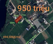 Bán lô đất lúa hai mặt đường  bê tông giá 950 triệu