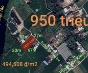 Bán lô đất lúa hai mặt đường  bê tông giá 950 triệu