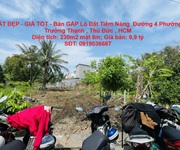 Đất đẹp - giá tốt - bán gấp lô đất tiềm năng  đường 4 phường trường thạnh , thủ đức , hcm