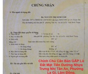 Chính chủ cần bán gấp lô đất mặt tiền đường nhựa trưng nhị tân an, phường la gi, lâm đồng.