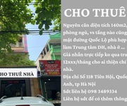 Siêu hót - chính chủ cho thuê nhà nguyên căn mặt đường tại số 118 tiên hội, đông anh, hà nội -