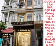 Bán nhà   mua 1 tặng 1, mua 1 được 2  căn nhà đẹp tại  đường huỳnh tấn phát, tt nhà bè, nhà bè, hcm