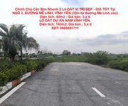 Chính chủ cần bán nhanh 2 lô đất vị trí đẹp - giá tốt tại vĩnh yên, vĩnh phúc