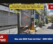 Bán nhà hxh vườn lài 64m  - khu dân trí