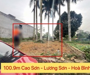 Lô đất rẻ nhất thị trường 100,9m tại lương sơn-hòa bình