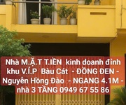 Nhà quận Tân Bình mặt tiền KINH DOANH khu V.Í.P Bàu Cát  - Đồng Đen -  Nguyễn Hồng Đào