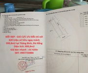 Đất đẹp - giá cực ưu đãi chỉ với 420 triệu sở hữu ngay mảnh 999,8m2 tại thăng bình, đà nẵng