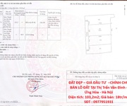 Đất đẹp   giá đầu tư   chính chủ bán lô đất tại thị trấn vân đình - ứng hòa - hà nội