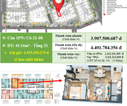 4 Căn 1PN/45.16m2 Giá 3.907 TỶ ngay cầu sông Hàn - CAPITAL SQUARE