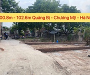 Siêu phẩm 2 lô đất 100.8m và 102,6m tại quảng bị-chương mỹ-hà nội