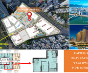 Căn 2PN/74.76m2 Giá 5.227 tỷ ngay cầ sông Hàn, cách biển 4 phút  - Capital Square