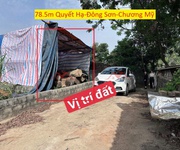 Lô đất tiềm năng 78,5m tại đông sơn-chương mỹ-hà nội