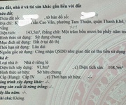 Bán đất trần cao vân - 2 mặt kiệt   trung tâm đà nẵng