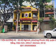 Bán nhà mặt tiền đường hồ nghinh, tp đà nẵng -  vị trí vàng, kinh doanh đắc địa