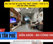 Bán nhà sơn kỳ q.tân phú 78m , 3tầng - gần đh công thương - 5.99 tỷ tl