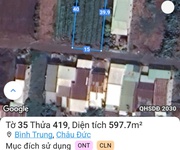 Cần bán lô đất hàng 5 thôn 5 , bình trung , châu đức , brvt   nay là tp.hcm   dt :  15x40   80 thổ