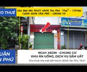 Cho thuê nhà mặt tiền âu cơ q.tân phú  95m ,3tầng - 29triệu - khu cực sầm uất