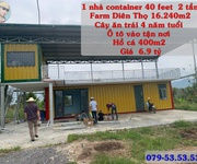 Bán farm nghỉ dưỡng 16.240m  diên thọ, diên khánh   có nhà container 2 tầng, hồ cá 400m , cây trái