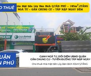 Cho thuê nhà mặt tiền lũy bán bích 105m ,2tầng - cạnh ngã tư - gần chung cư