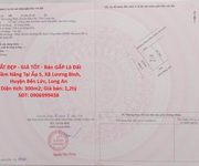 Đất đẹp - giá tốt - bán gấp lô đất tiềm năng tại ấp 5, xã lương bình, huyện bến lức, long an Đất đẹp - giá tốt - bán gấp lô đất tiềm năng tại ấp 5, xã lương bình, huyện bến lức, long an