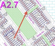 Bán lô  a2.7  lk10-12 dt 90m2 đường 14m lô góc nhìn vườn hoa 2 mặt thoáng. hướng tây nam. nằm ngay