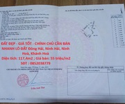 Đất đẹp - giá tốt - chính chủ cần bán nhanh lô đất đông hải, ninh hải, ninh hoà, khánh hoà