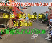 Chính chủ gửi bán kiệt tác nhà mặt đường ngô gia tự , 196m giá chỉ 90tr/m
