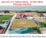 Đất nền 2 mặt tiền   View Sông Đà tại trung tâm TP. Hoà Bình