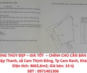 Đất phong thủy đẹp   giá tốt    chính chủ cần bán gấp tại thôn hiệp thanh, xã cam thịnh đông