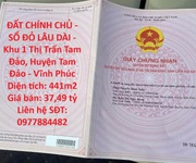 Đất chính chủ - sổ đỏ lâu dài - khu 1 thị trấn tam đảo, huyện tam đảo - vĩnh phúc