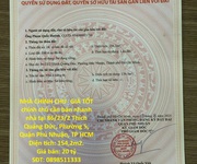 Nhà chính chủ- giá tốt chính chủ cần bán nhanh nhà tại phường 5, quận phú nhuận, tp hcm