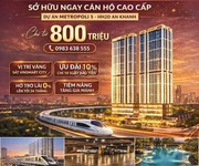 Chỉ từ 800tr sở hữu ngay căn hộ chung cư cao cấp ngay cạnh Vinhomes Smart City, sổ hồng lâu dài