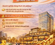 Sàn văn phòng 43m , chỉ 38 triệu/m , vay 70 lộc ninh singashine