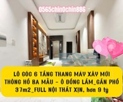 Lô góc 6 tầng thang máy xây mới thông Hồ Ba Mẫu - Ô Đồng Lầm gần phố 37m2 full nội thất xịn, 9.x tỷ