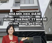 nhà mới huỳnh tấn phát   nhà bè  xe hơi tới nhà  full nội thất  giá tốt  5,95 tỷ