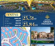 Biệt thự song lập vinhomes green paradise   248m2   23,51 tỷ
